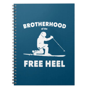 Broderskap i Free Heel Telemark Skiing Anteckningsbok
