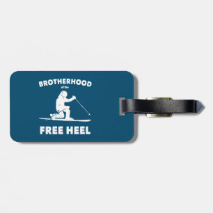 Broderskap i Free Heel Telemark Skiing Bagagebricka
