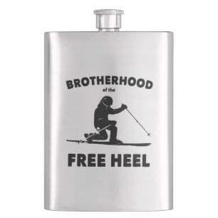 Broderskap i Free Heel Telemark Skiing Fickplunta
