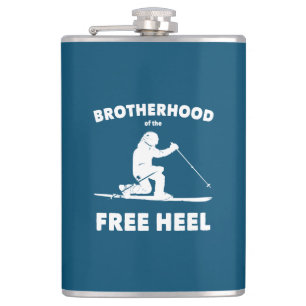 Broderskap i Free Heel Telemark Skiing Fickplunta
