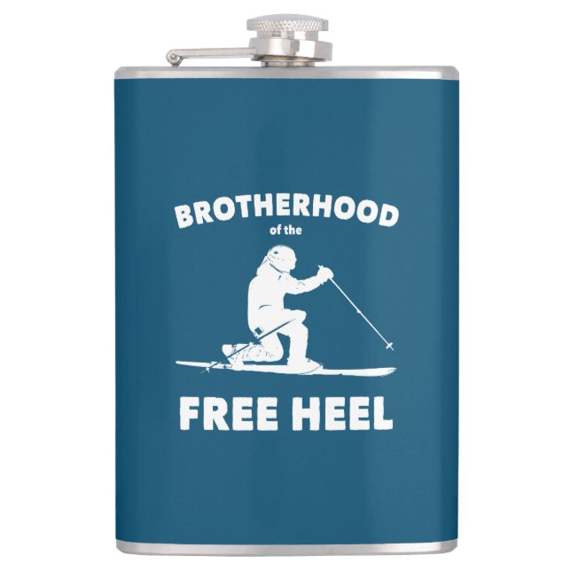 Broderskap i Free Heel Telemark Skiing Fickplunta (Framsidan)