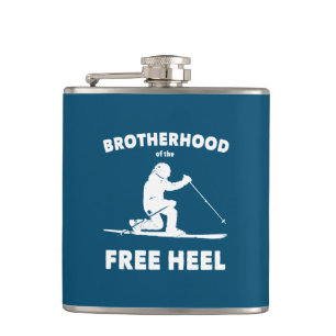 Broderskap i Free Heel Telemark Skiing Fickplunta