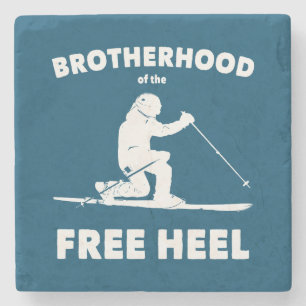 Broderskap i Free Heel Telemark Skiing Stenunderlägg