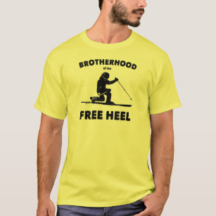 Broderskap i Free Heel Telemark Skiing T Shirt