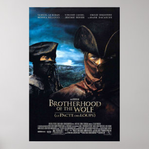 Broderskap i Vargens Fransk Poster