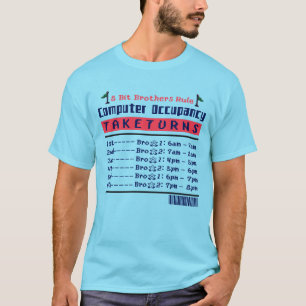 Broderskap (ver.2): 8-bitars brödraregel t shirt