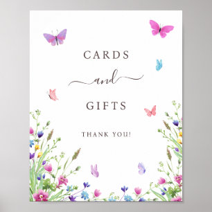 Brödgåvor och broschyrer av vilda blommor poster