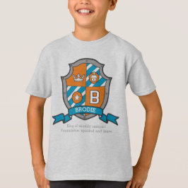 Brodie boys B namn och dyrkestrålsköld T-shirt