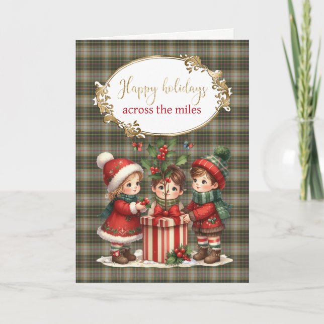 Brodie Hunting Original Scottish Tartan Helgkort (Framsida)