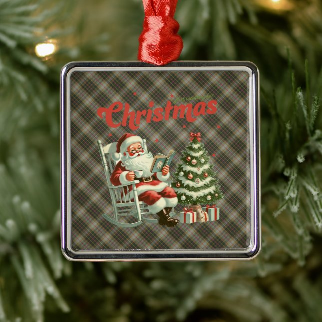 Brodie Hunting Weathered Original Scottish Tartan Julgransprydnad Metall (Träd)