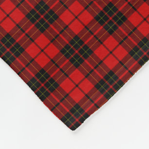 Brodie klan tartan röd rödspätta fleecefilt