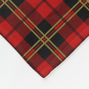 Brodie Red Family Tartan Plaid Mönster Fleecefilt