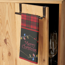 Brodie Red Original Tartan jul Kökshandduk