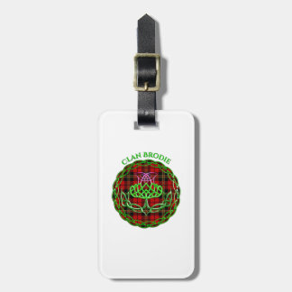 Brodie Scottish Tartan Celtic Thistle Bagagebricka