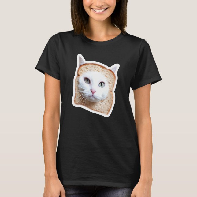Brödkatten Internet-meme T Shirt (Framsida)