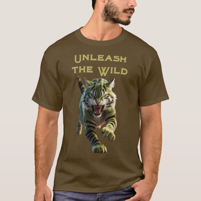 Brödläder: Pungande tigern Unge T Shirt (Framsida)