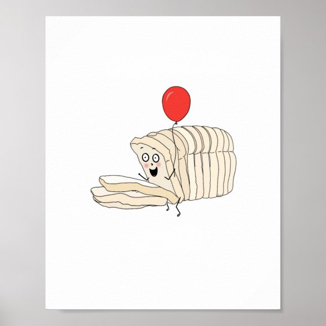 Brödlimpa, tematiskt skivat bröd poster (Framsidan)