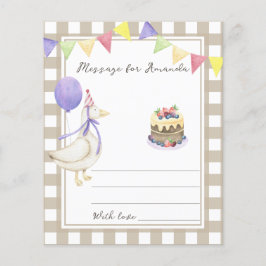 Brödmeddelande om födelsedagstid