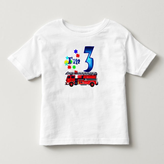 Brödmotor för 3-årsdag t shirt (Framsida)