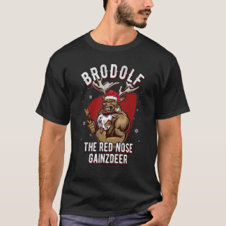 Brodolf Gainzdeer Fula Jultröja Gym Gymer T Shirt