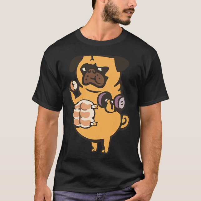 Brödrulle Pug Abs Classic  99 T Shirt (Framsida)