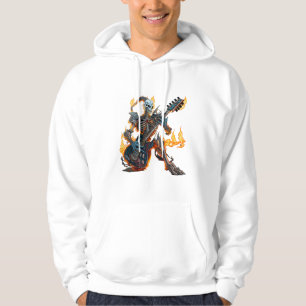 Brödskelett med gitarr och braså Hoodie