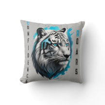 Brödsten Elegance: Blue Eyed White Tiger Stare