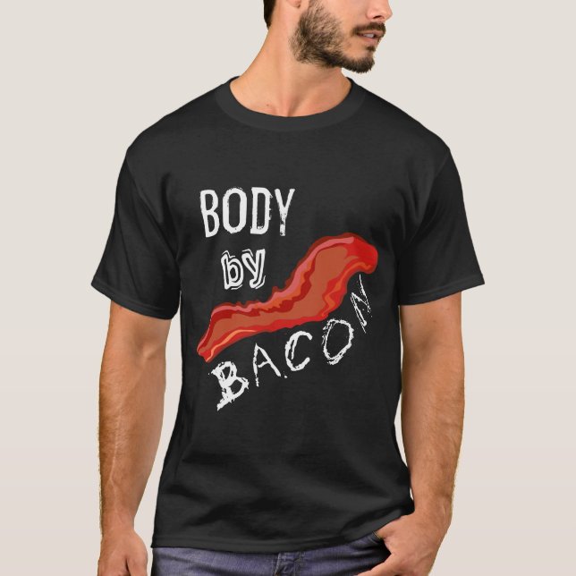 Brödtext efter Bacon Distress, redigerbar text T Shirt (Framsida)