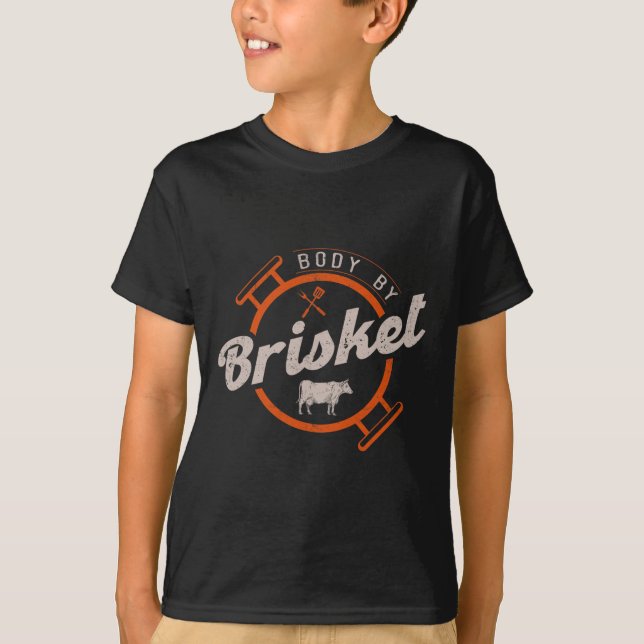 Brödtext efter Brisket - Pitmaster Bbq Älskare Smo T Shirt (Framsida)