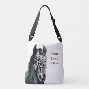 Brödtext för hela Kor-Anpassningsbar för häst Axelväska