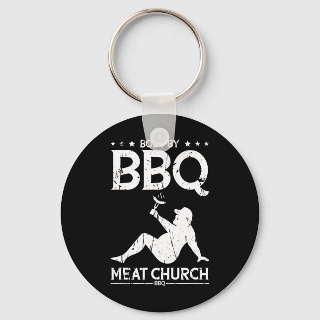 Brödtext från Bbq Kött Church Bbq - Bbq Enentusias Nyckelring (Framsida)