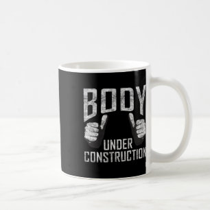 Brödtext under bygggymmen Workout Bodybuilding Kaffemugg