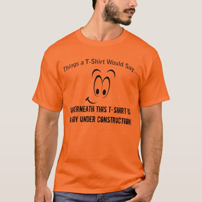 Brödtext under konstruktion T-Shirt (Framsida)