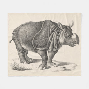 Brodtmann Rhinoceros Sketch Fleecefilt