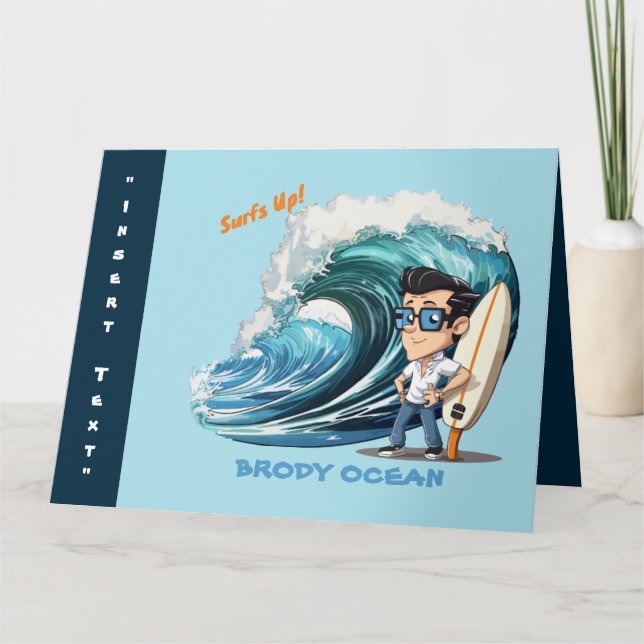 Brody Ocean Wavecrest Kort (Framsida)