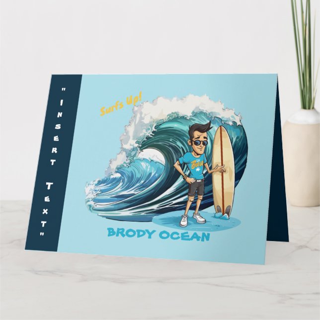 Brody Ocean Wavecrest Kort (Framsida)