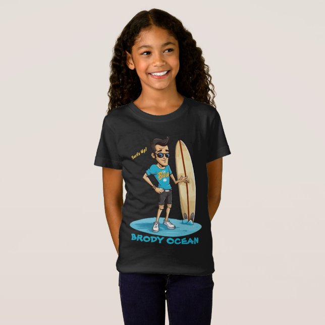 Brody Ocean Wavecrest T Shirt (Hel framsida)