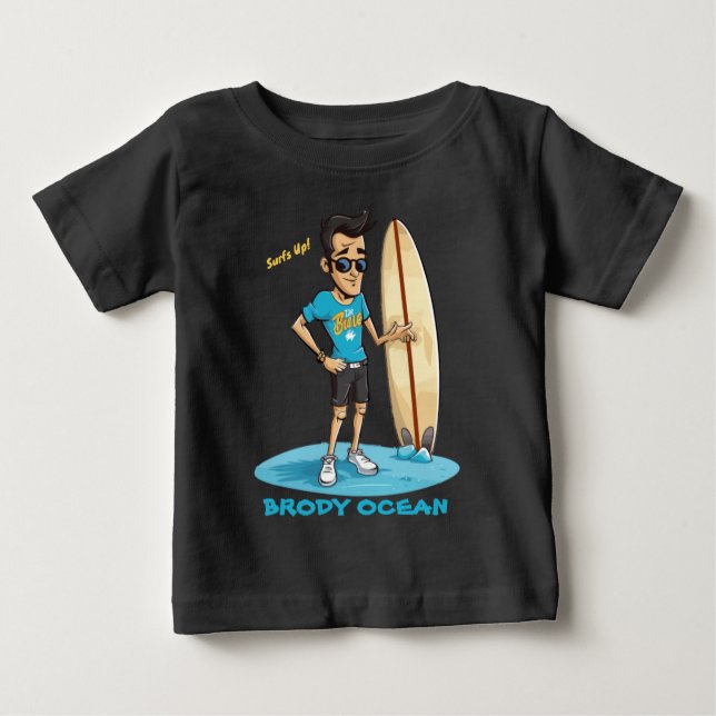 Brody Ocean Wavecrest T Shirt (Framsida)