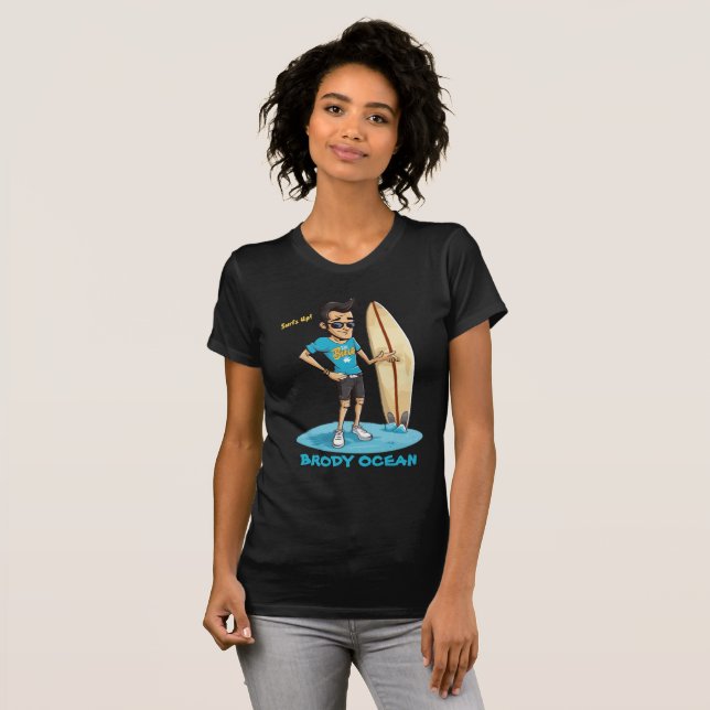 Brody Ocean Wavecrest T Shirt (Hel framsida)