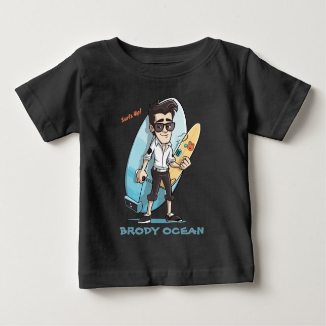 Brody Ocean Wavecrest T Shirt (Framsida)
