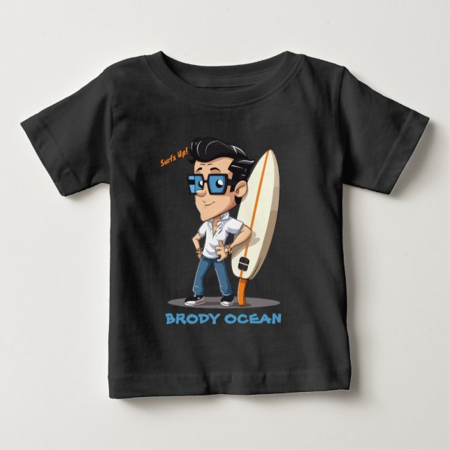 Brody Ocean Wavecrest T Shirt (Framsida)