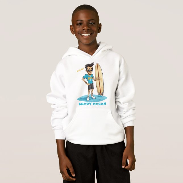 Brody Ocean Wavecrest T Shirt (Hel framsida)