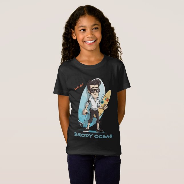 Brody Ocean Wavecrest T Shirt (Hel framsida)