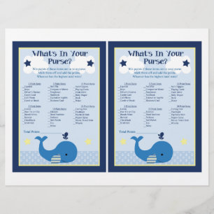Brody Whale Nautical Baby Shower Purwer Game