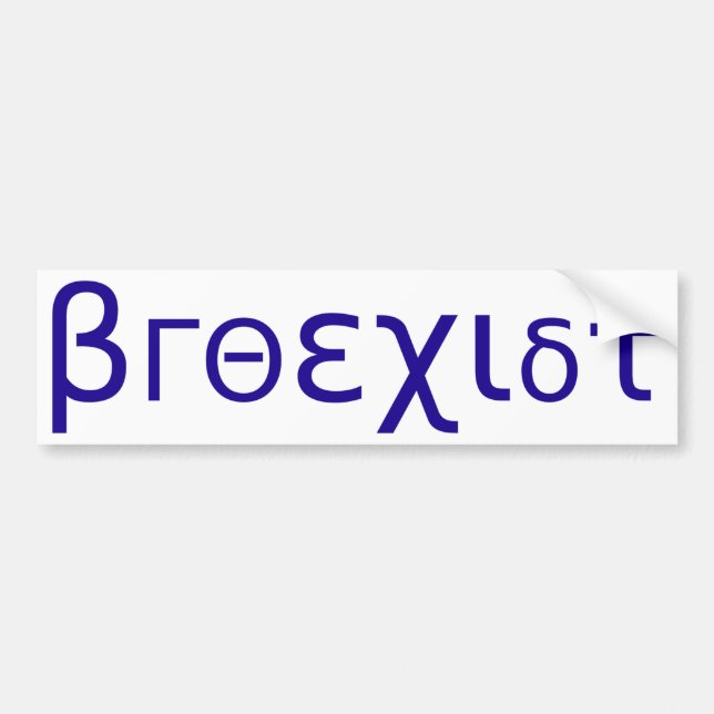 Broexist Bildekal (Framsidan)
