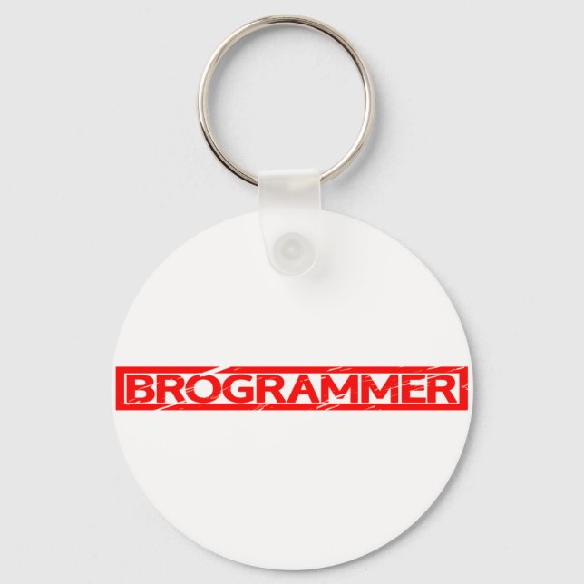 Brogrammer Frimärke Nyckelring (Framsida)