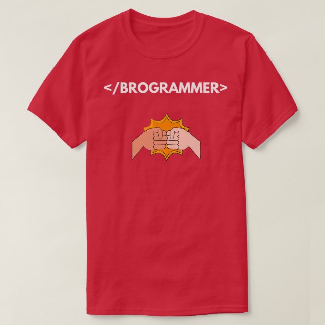 Brogrammers T för programmerbroms Shirt (Design framsida)