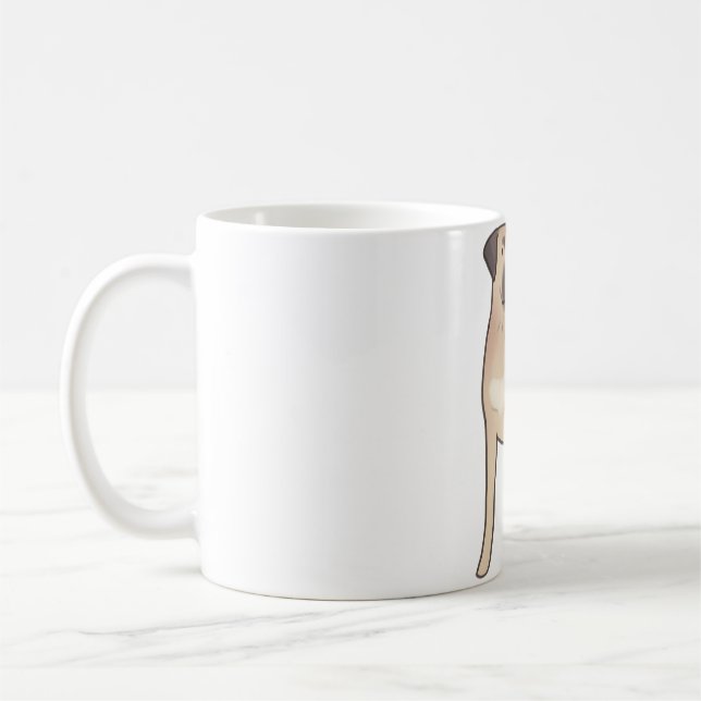 Broholmer hund Magi Kaffemugg (Vänster)