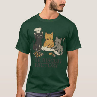 Broiderad Biscuit Factory T Shirt