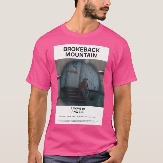 Brokeback Mountain Movie Poster Aesthetic Minimal T Shirt (Framsida)